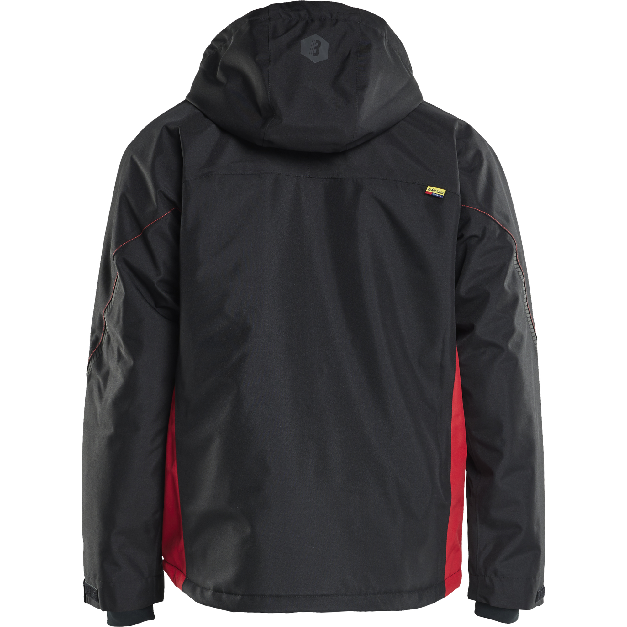 Blaklader Lined Lightweight Winter Jacket, Black/Red (4)