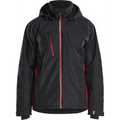Blaklader Lined Lightweight Winter Jacket, Black/Red