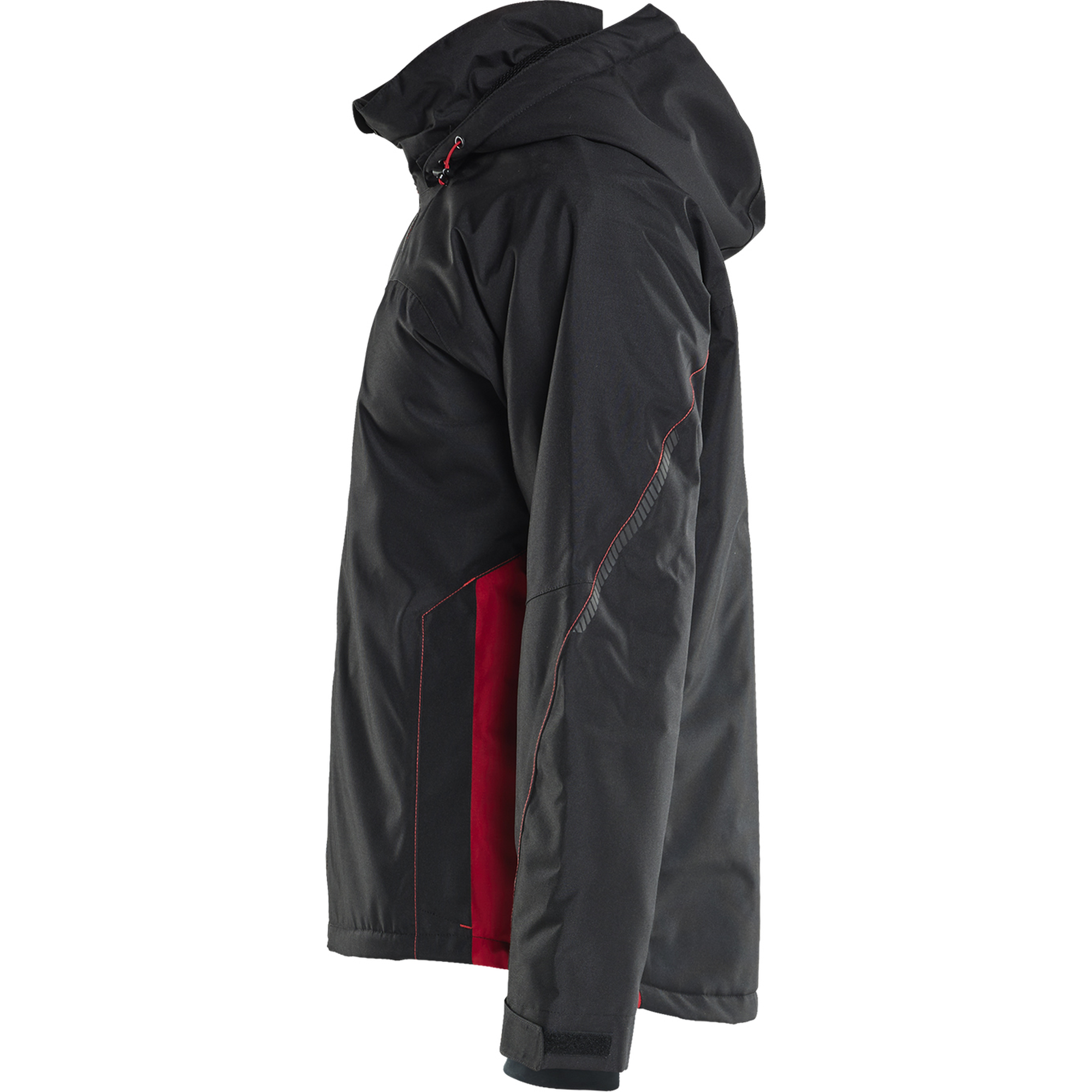 Blaklader Lined Lightweight Winter Jacket, Black/Red (3)