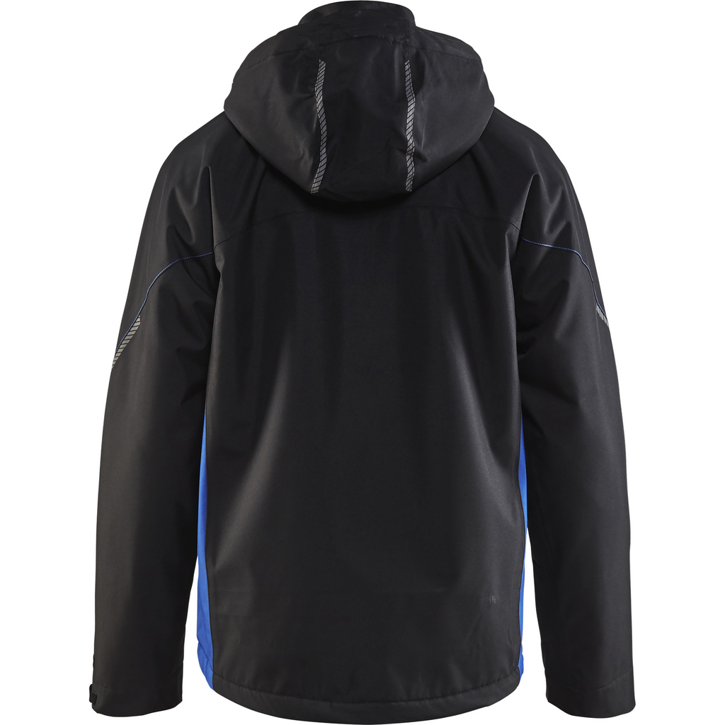 Blaklader Lined Lightweight Winter Jacket, Black/Cornflower Blue (4)