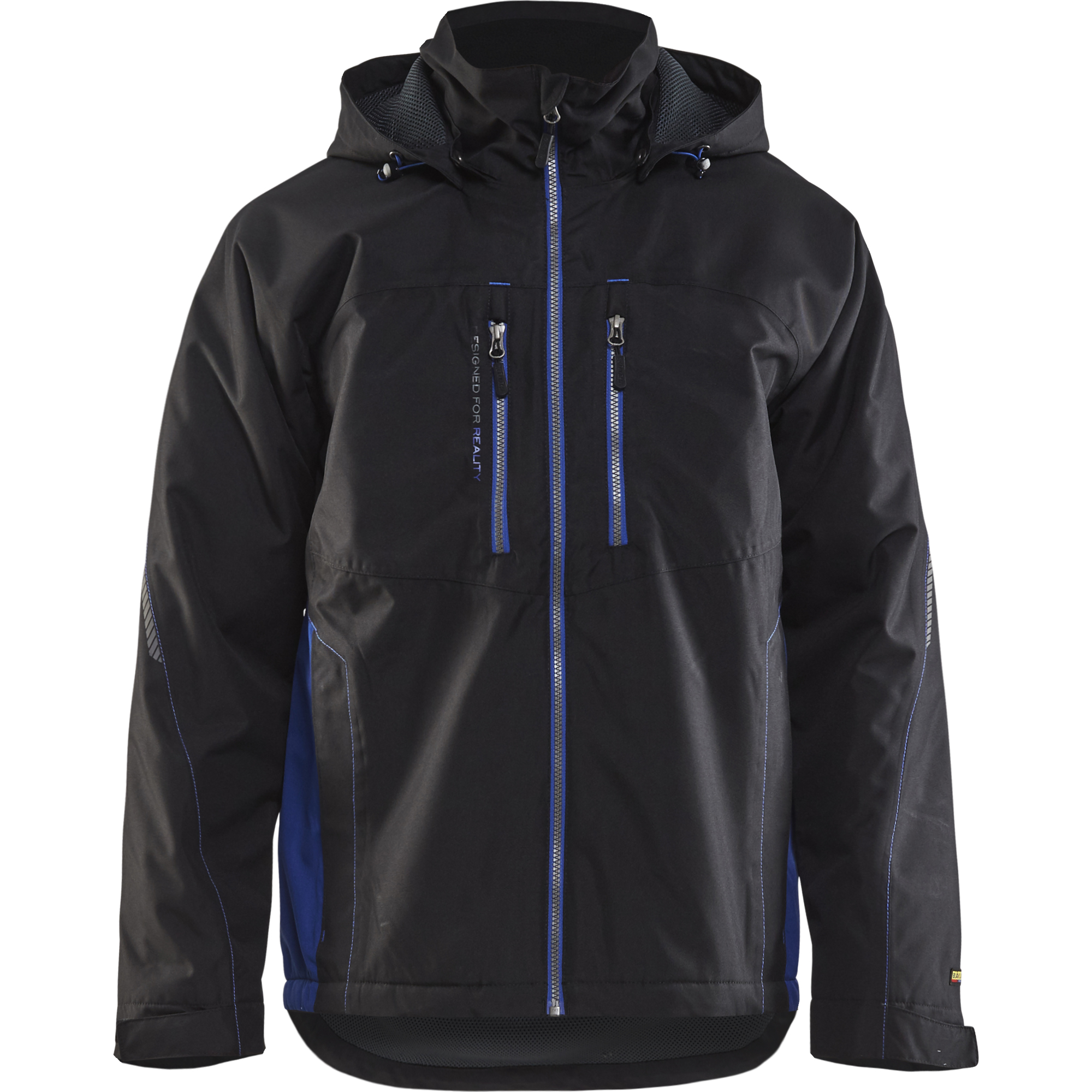 Blaklader Lined Lightweight Winter Jacket, Black/Cornflower Blue