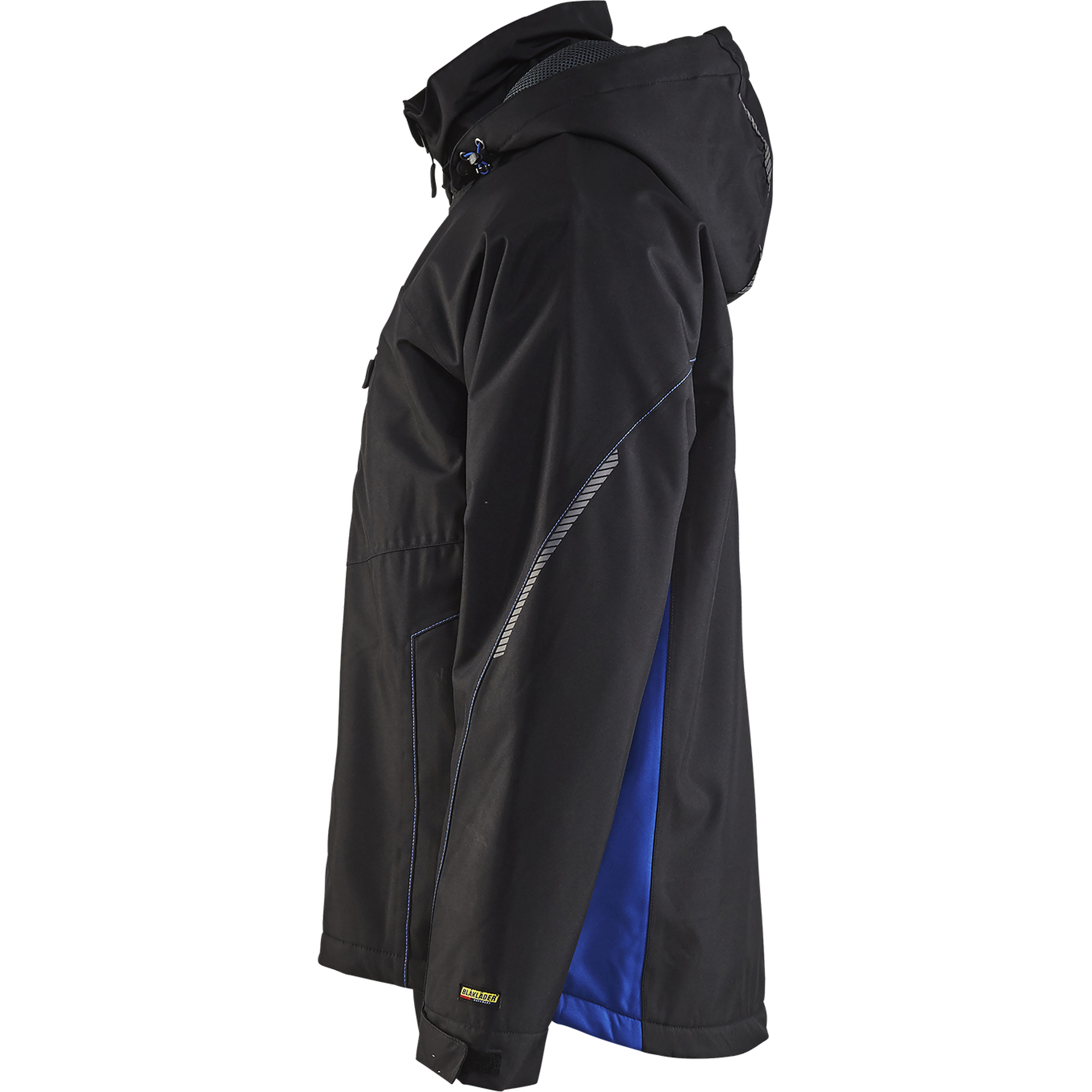 Blaklader Lined Lightweight Winter Jacket, Black/Cornflower Blue (3)