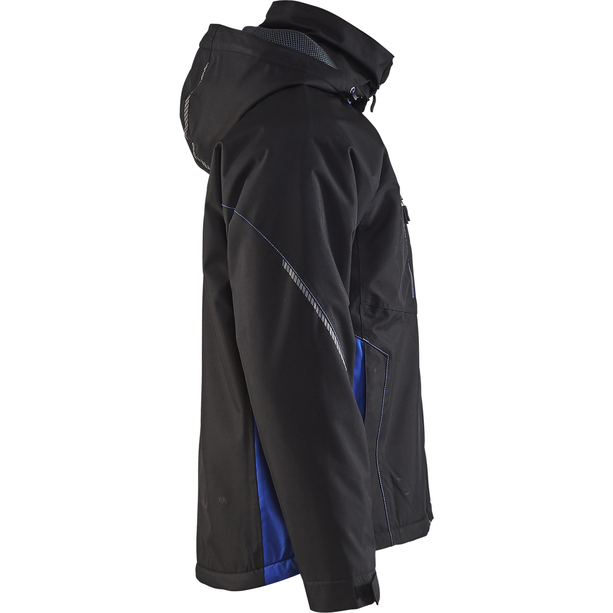 Blaklader Lined Lightweight Winter Jacket, Black/Cornflower Blue (2)
