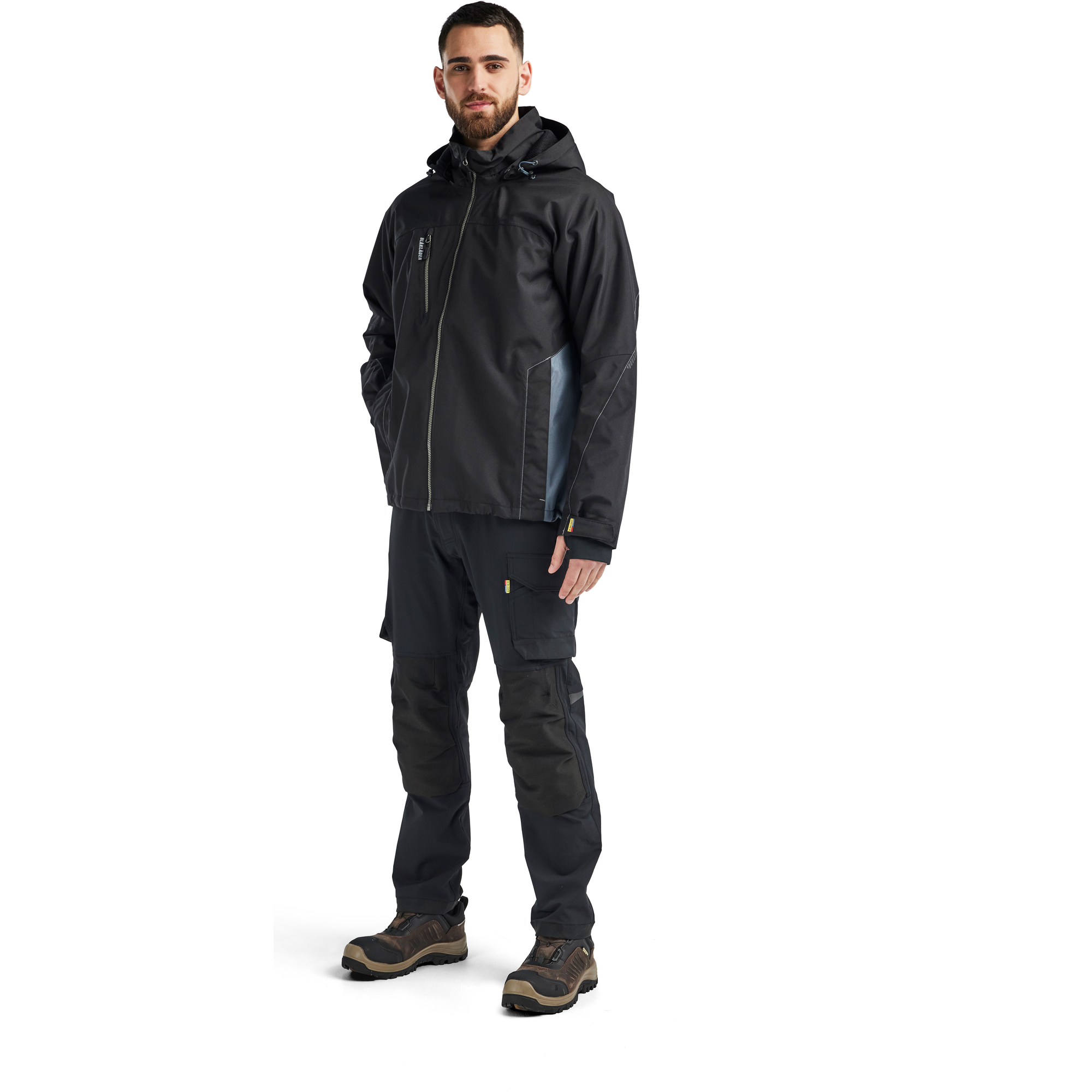 Blaklader Lined Lightweight Winter Jacket, Black/Grey (5)