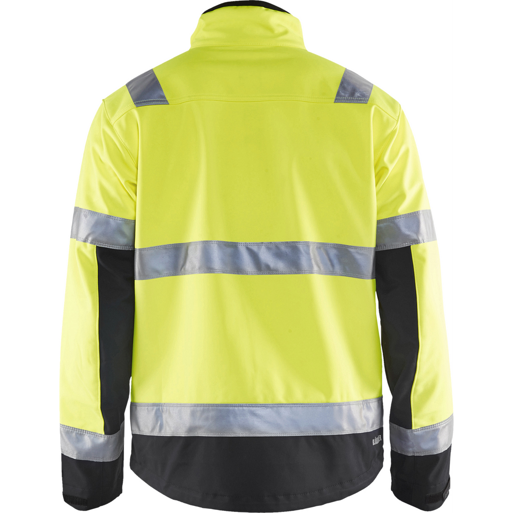 Blaklader High Vis Softshell Jacket, Yellow/Black (4)