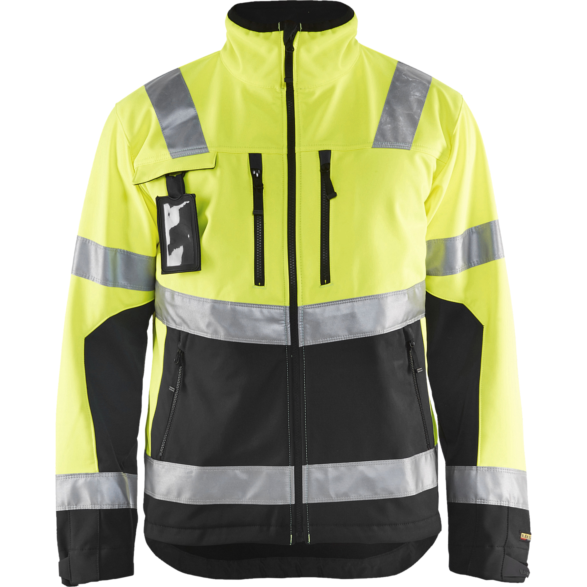 Blaklader High Vis Softshell Jacket, Yellow/Black
