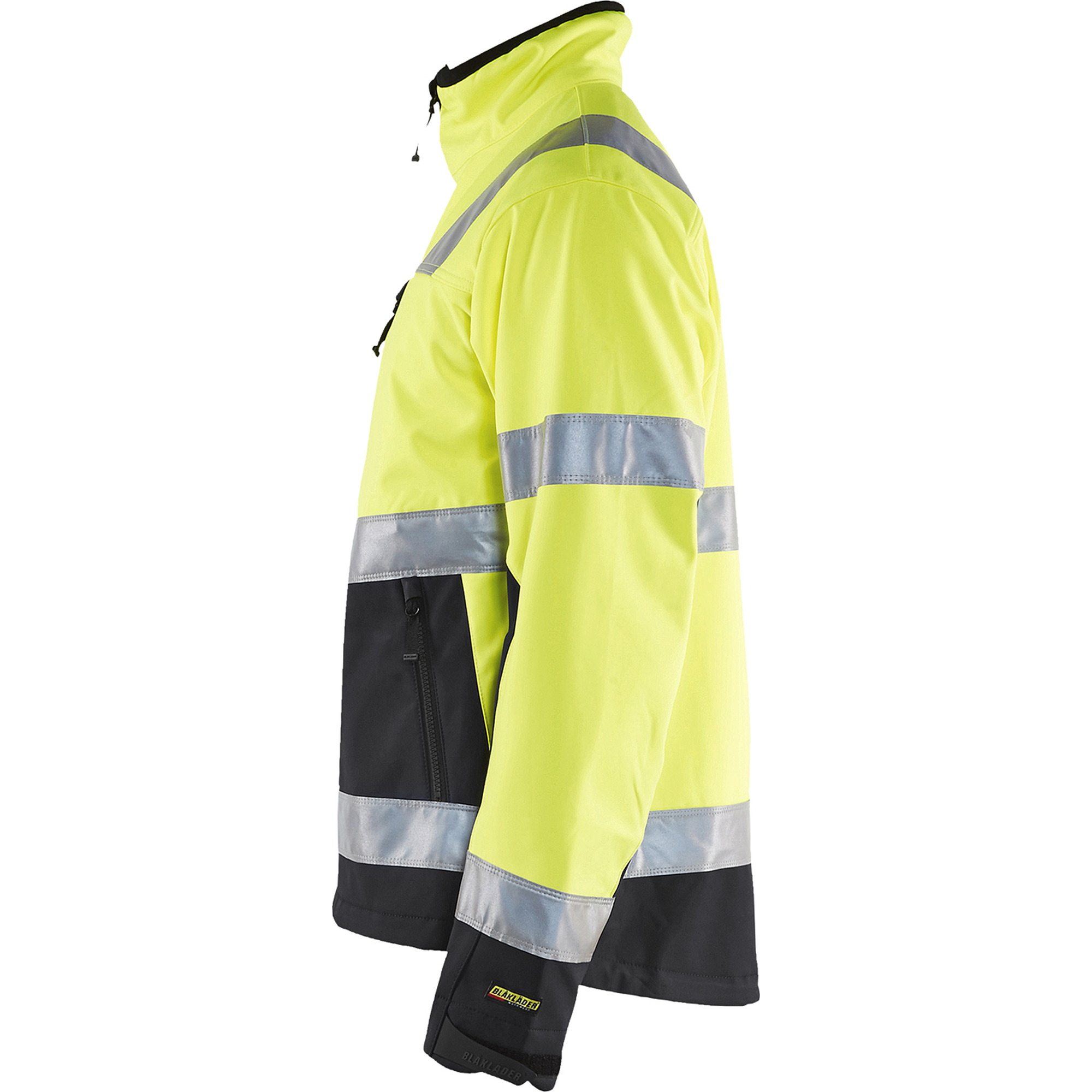 Blaklader High Vis Softshell Jacket, Yellow/Black (3)