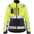 Blaklader High Vis Women's Softshell Jacket, Yellow/Black
