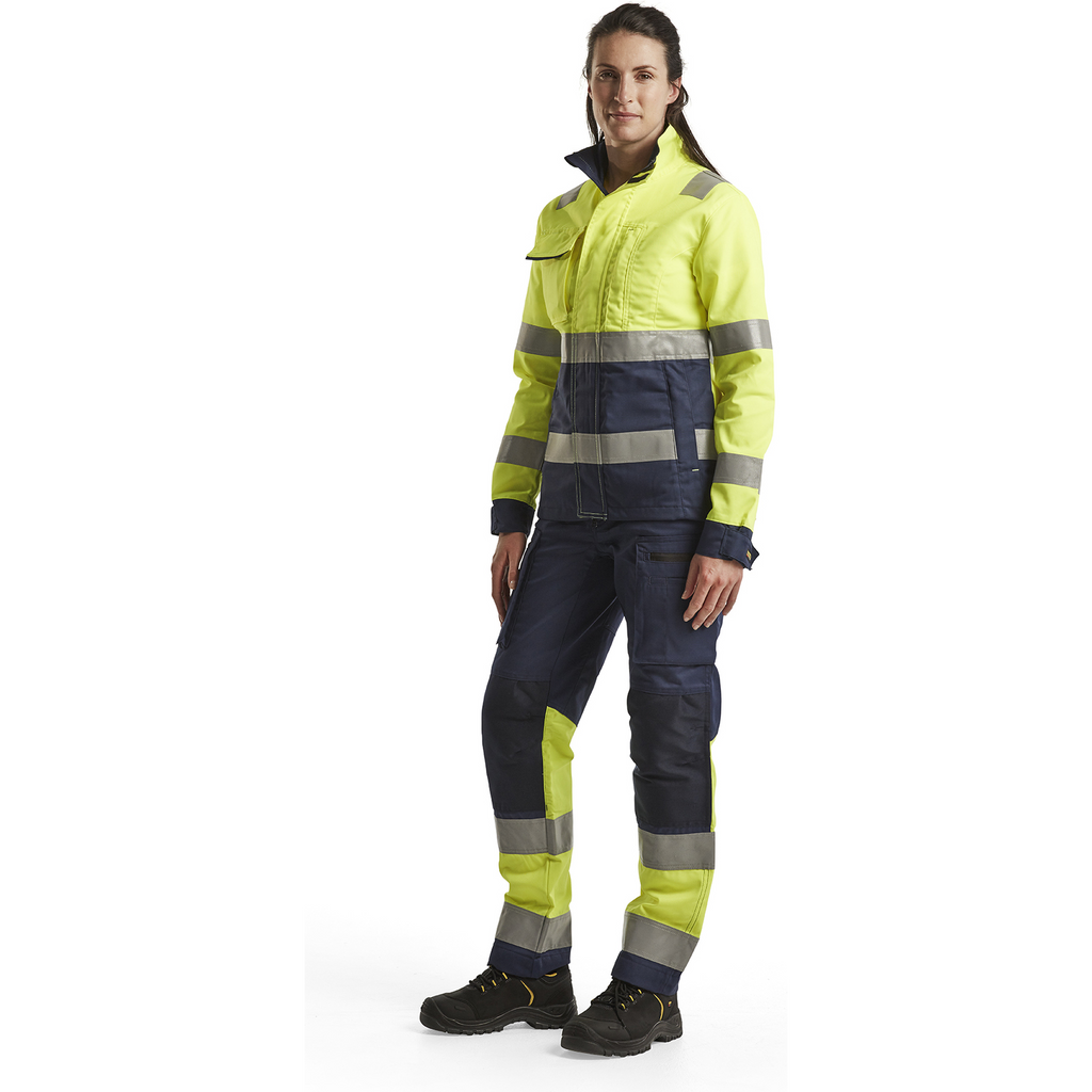 Blaklader High Vis Ladies Jacket, Yellow/Navy (5)