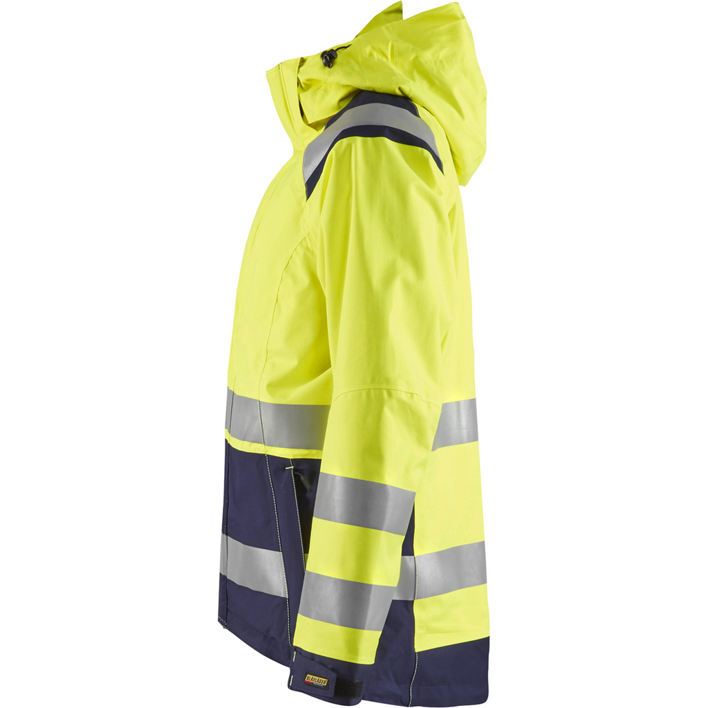 Blaklader High Vis Women's Shell Jacket, Yellow/Navy Blue (3)