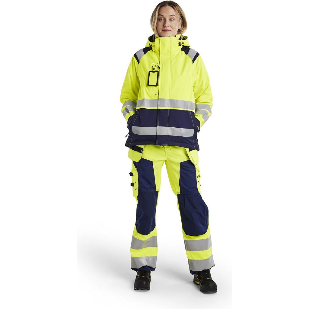 Blaklader High Vis Women's Shell Jacket, Yellow/Navy Blue (5)