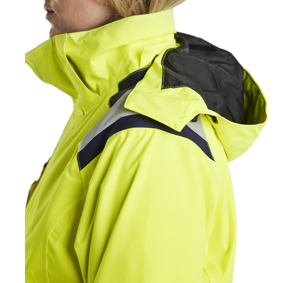 Blaklader High Vis Women's Shell Jacket, Yellow/Navy Blue (7)