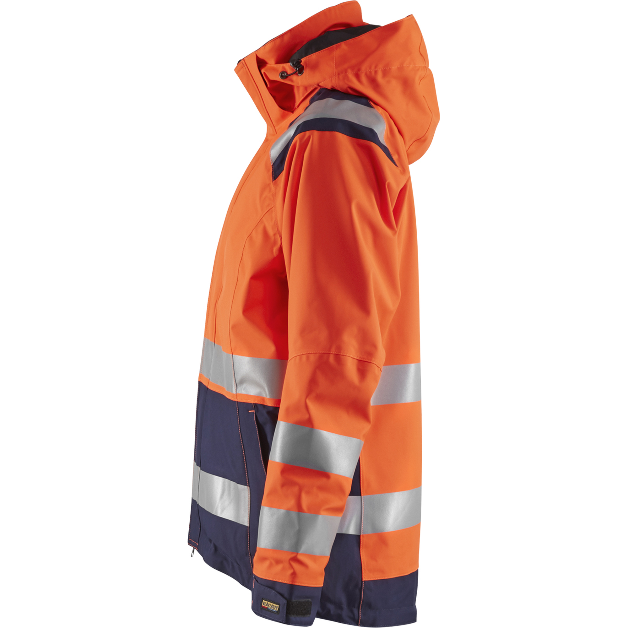 Blaklader High Vis Women's Shell Jacket, Orange/Navy Blue (3)