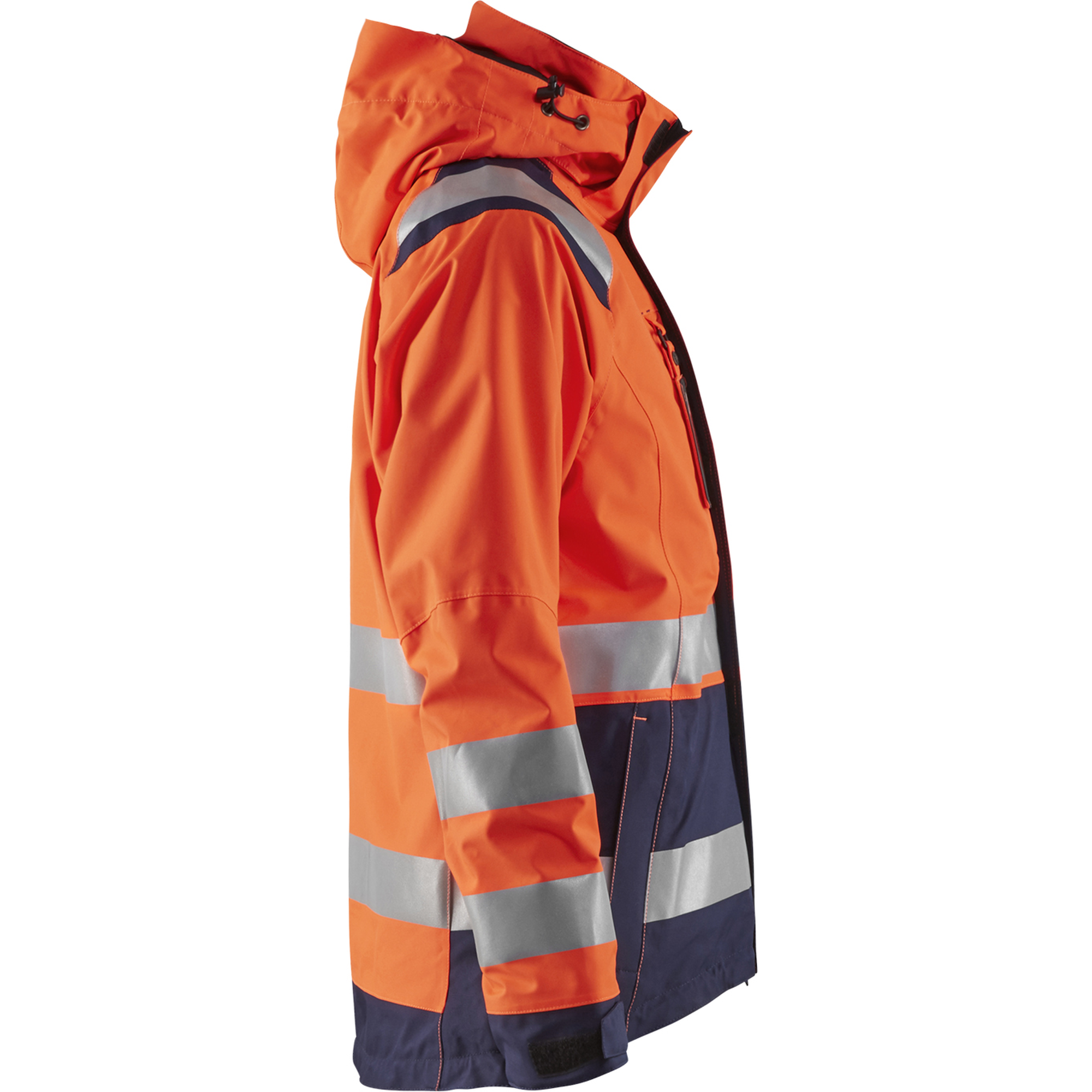 Blaklader High Vis Women's Shell Jacket, Orange/Navy Blue (2)