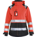 Blaklader High Vis Women's Shell Jacket, Red/Black
