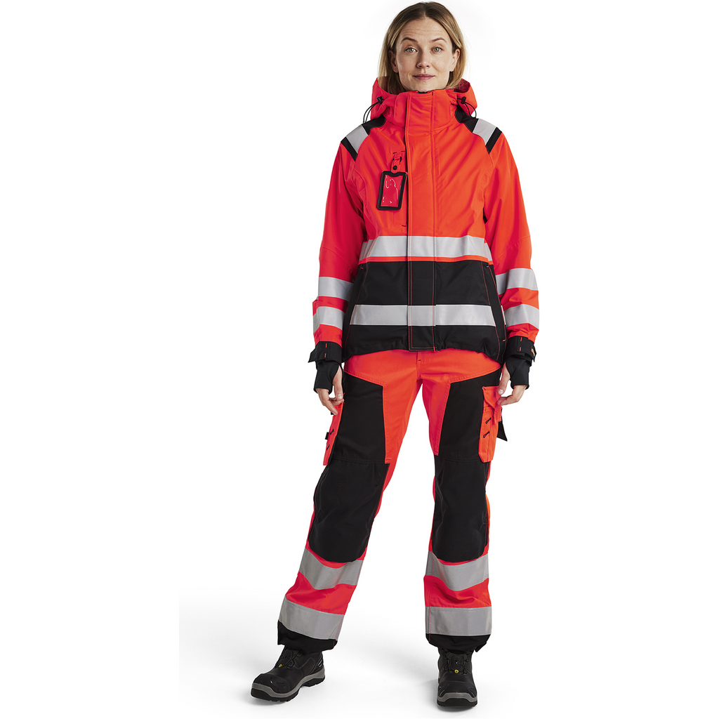 Blaklader High Vis Women's Shell Jacket, Red/Black (5)