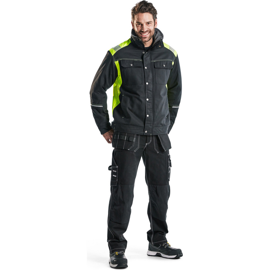 Blaklader Winter Jacket, Black/Yellow (5)