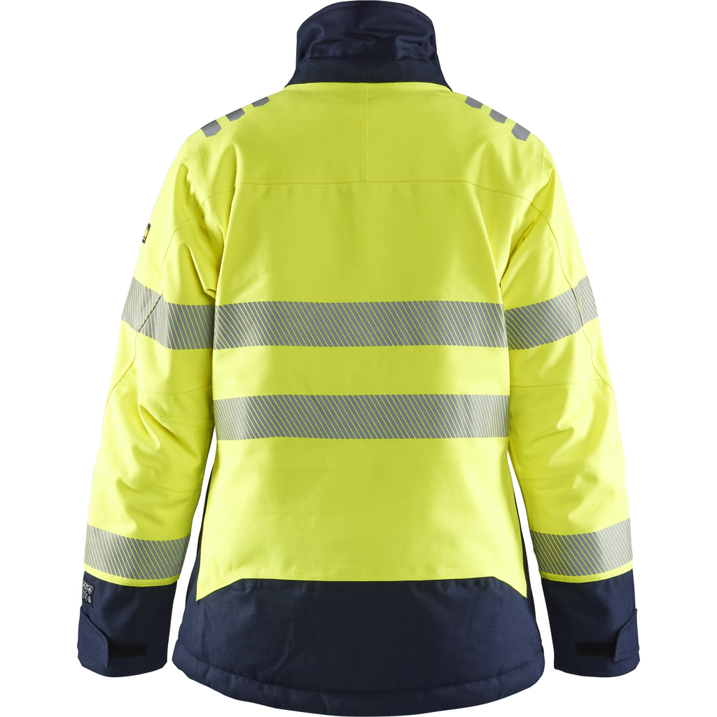 Blaklader Women's Multi-Norm Winter Jacket, Yellow/Navy (4)
