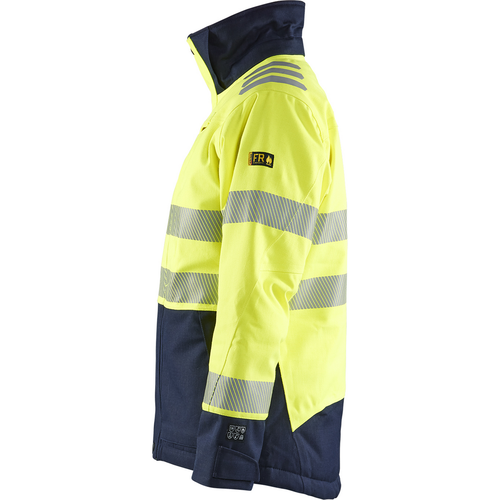 Blaklader Women's Multi-Norm Winter Jacket, Yellow/Navy (3)