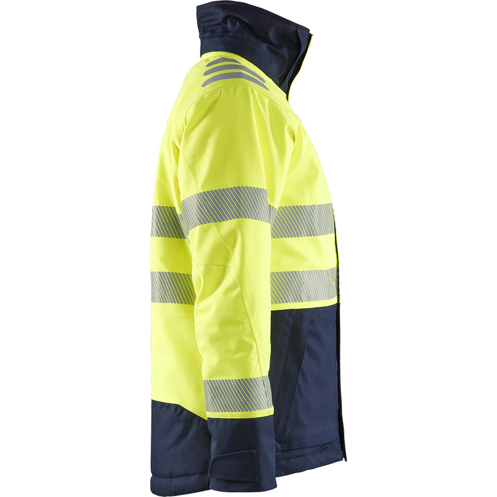 Blaklader Women's Multi-Norm Winter Jacket, Yellow/Navy (2)