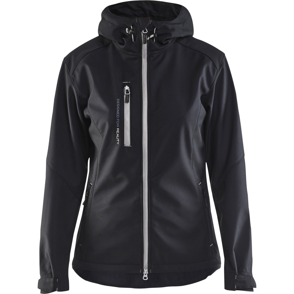 Blaklader Ladies Softshell Jacket, Black/Silver