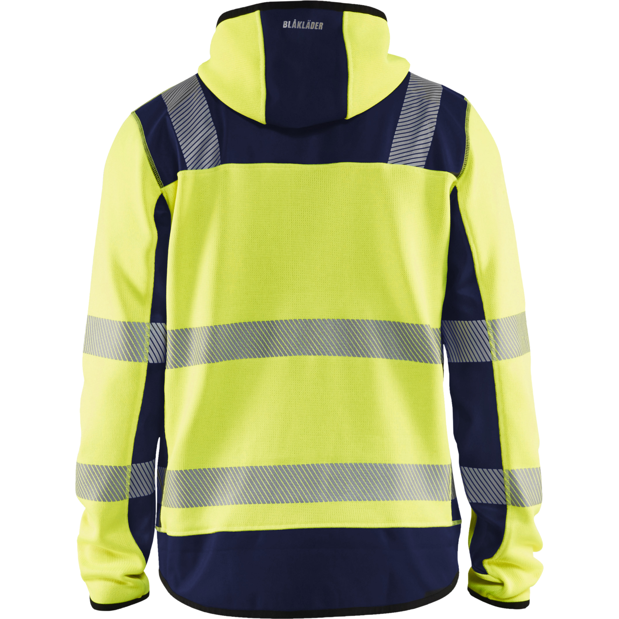 Blaklader High Vis Knitted Jacket, Yellow/Navy Blue (4)