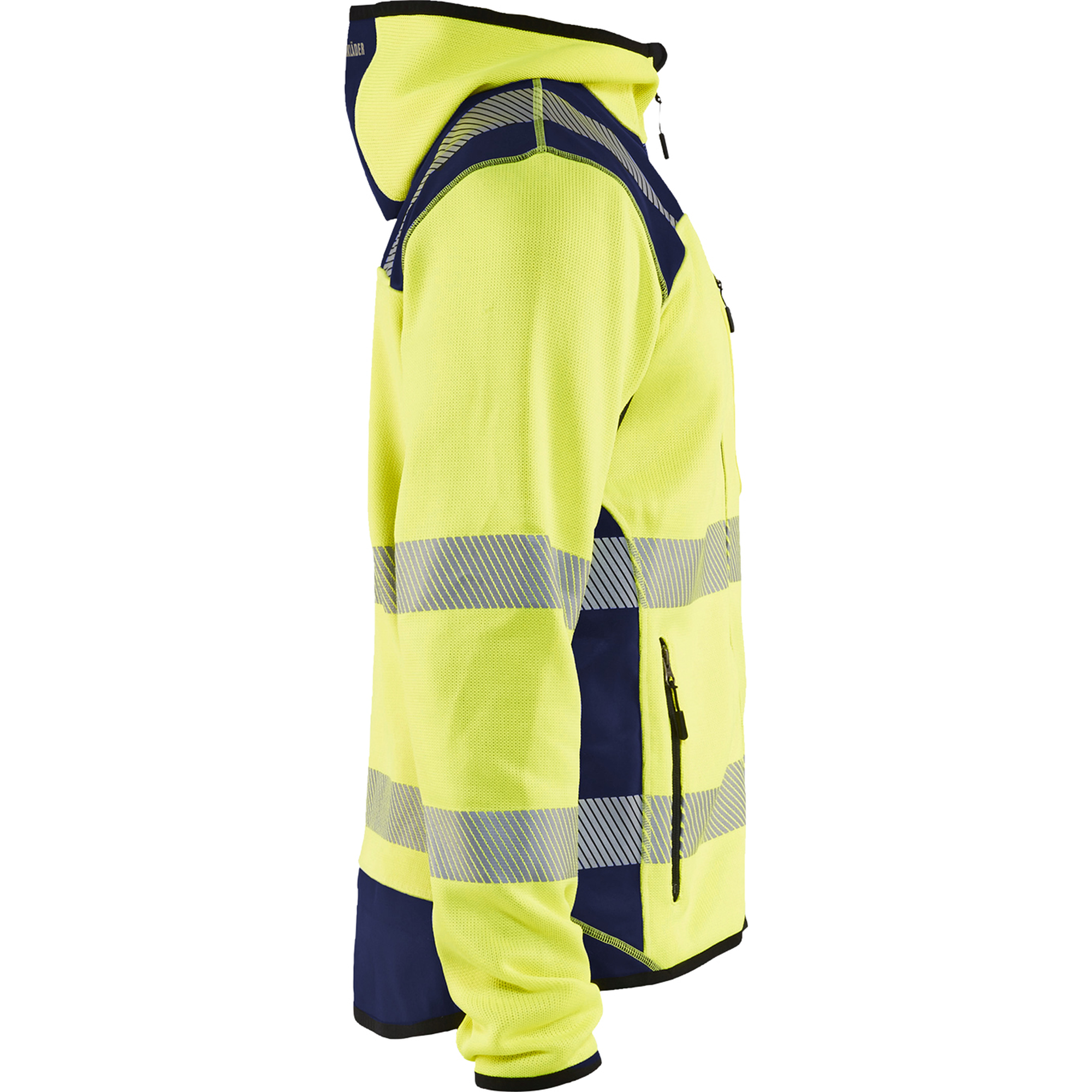 Blaklader High Vis Knitted Jacket, Yellow/Navy Blue (2)