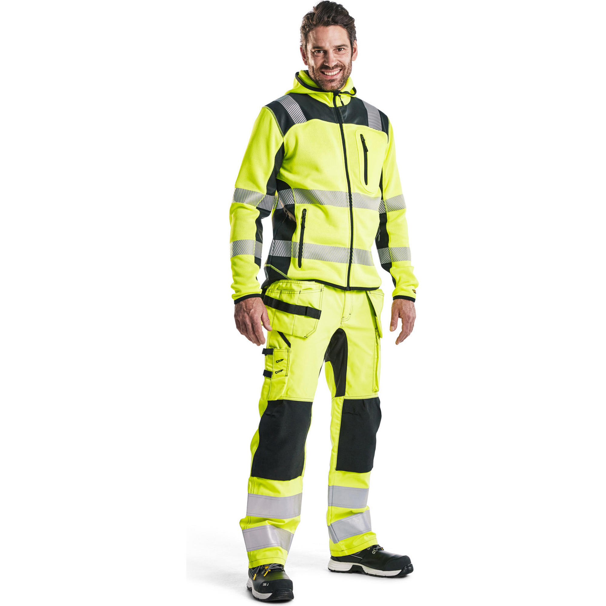 Blaklader High Vis Knitted Jacket, Yellow/Black (5)