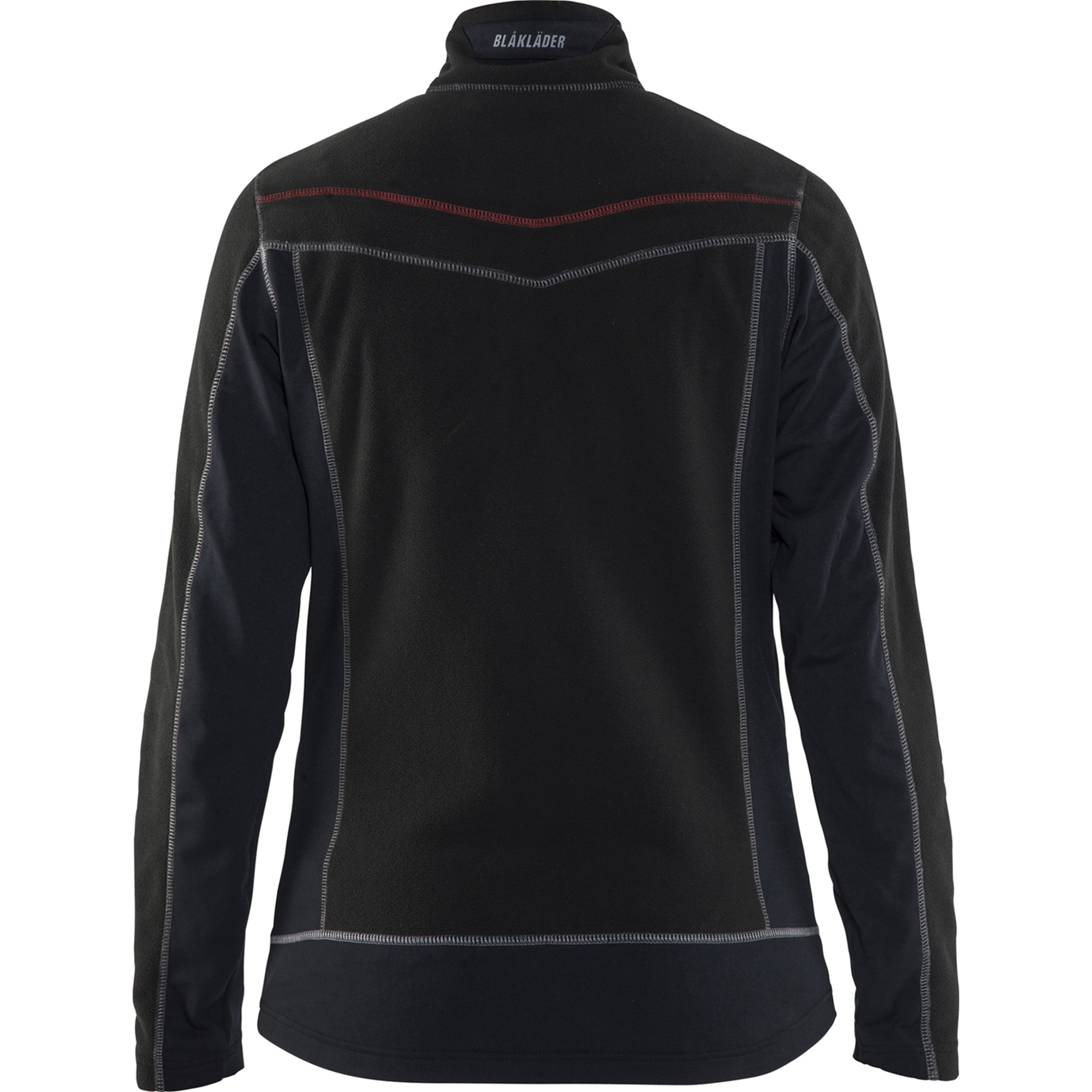 Blaklader Ladies Microfleece Jacket, Black/Red (3)