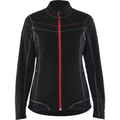 Blaklader Ladies Microfleece Jacket, Black/Red