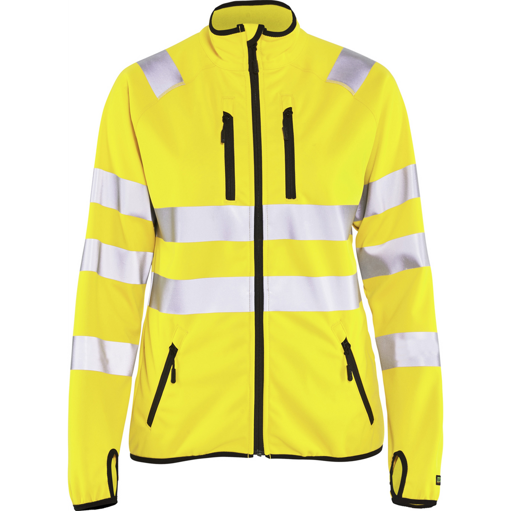 Blaklader High Vis Ladies Softshell Jacket, Yellow