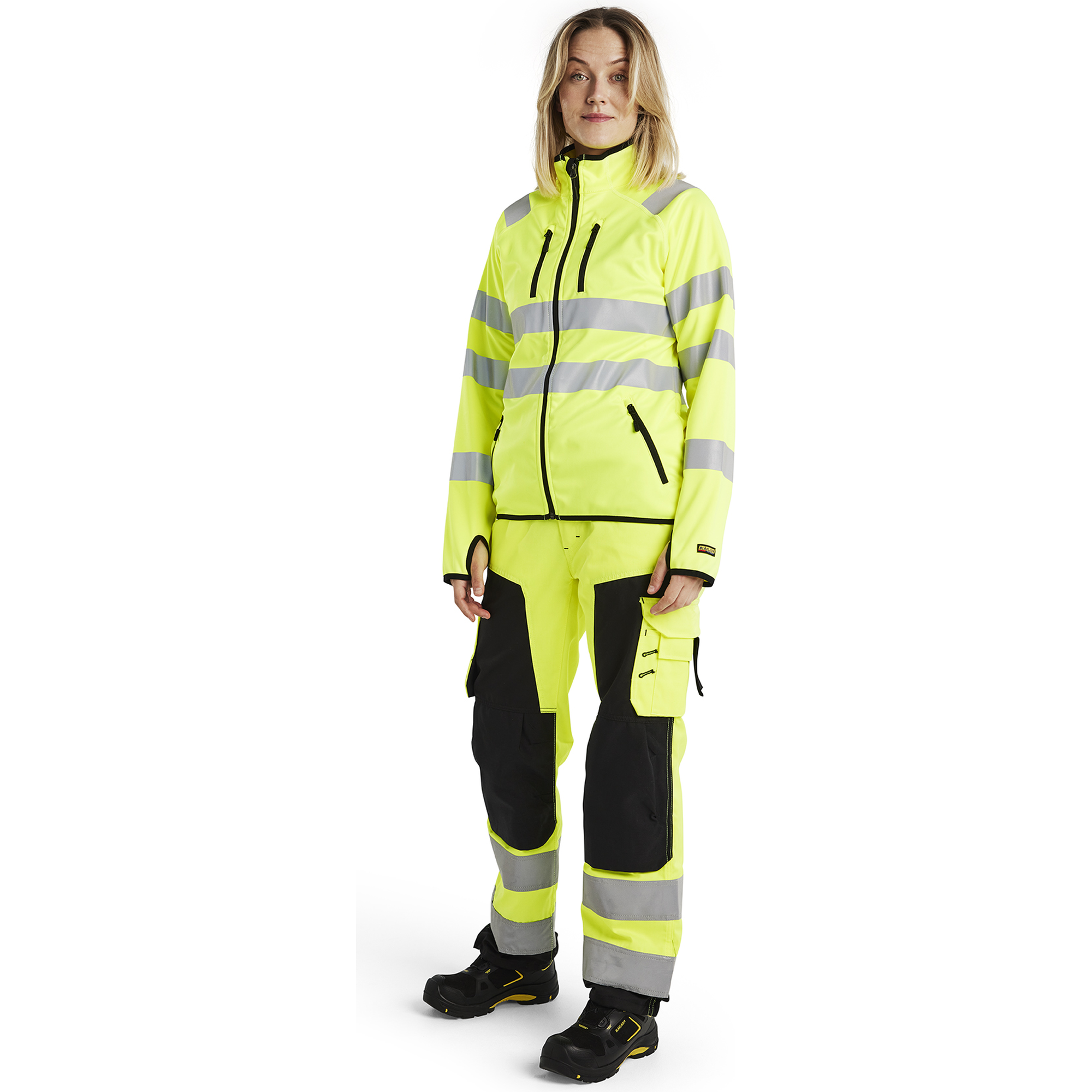 Blaklader High Vis Ladies Softshell Jacket, Yellow (5)