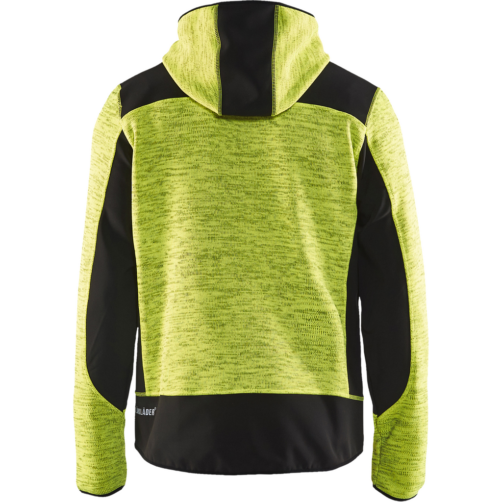 Blaklader Knitted Softshell Jacket, Yellow/Black (4)