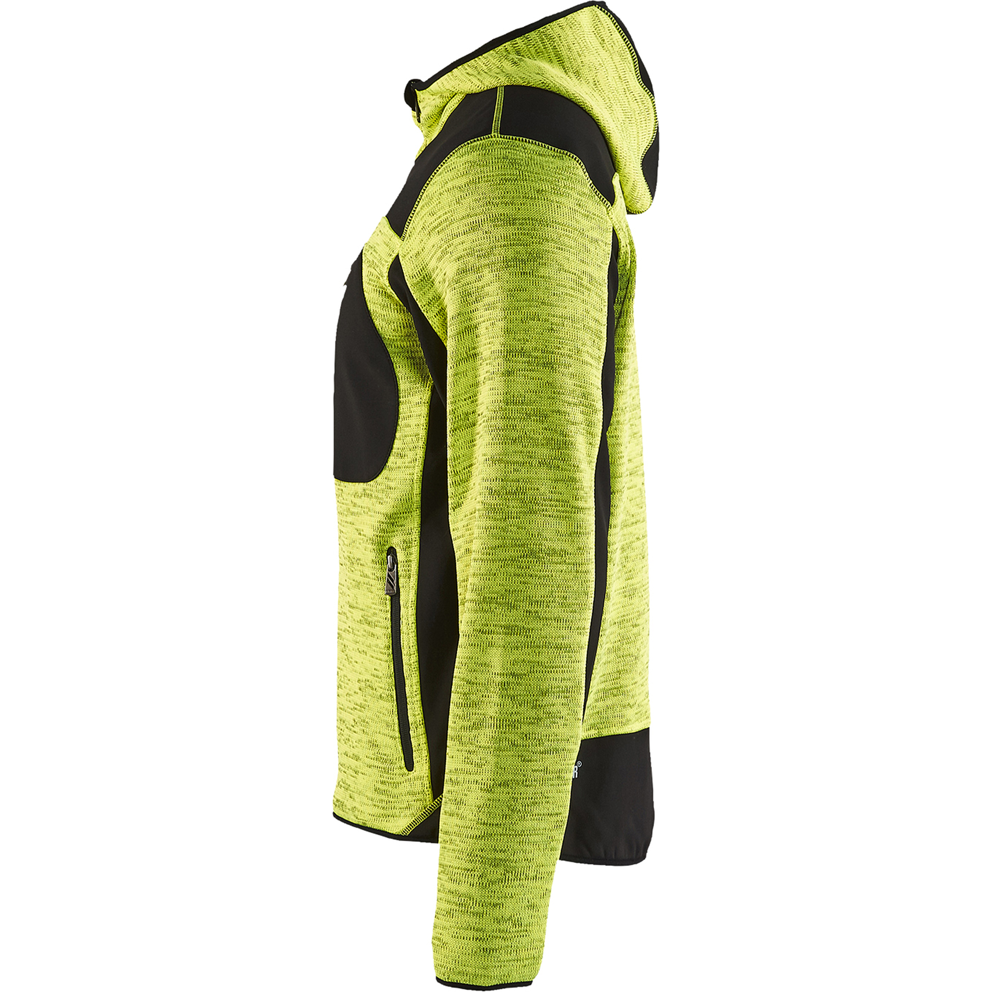 Blaklader Knitted Softshell Jacket, Yellow/Black (3)