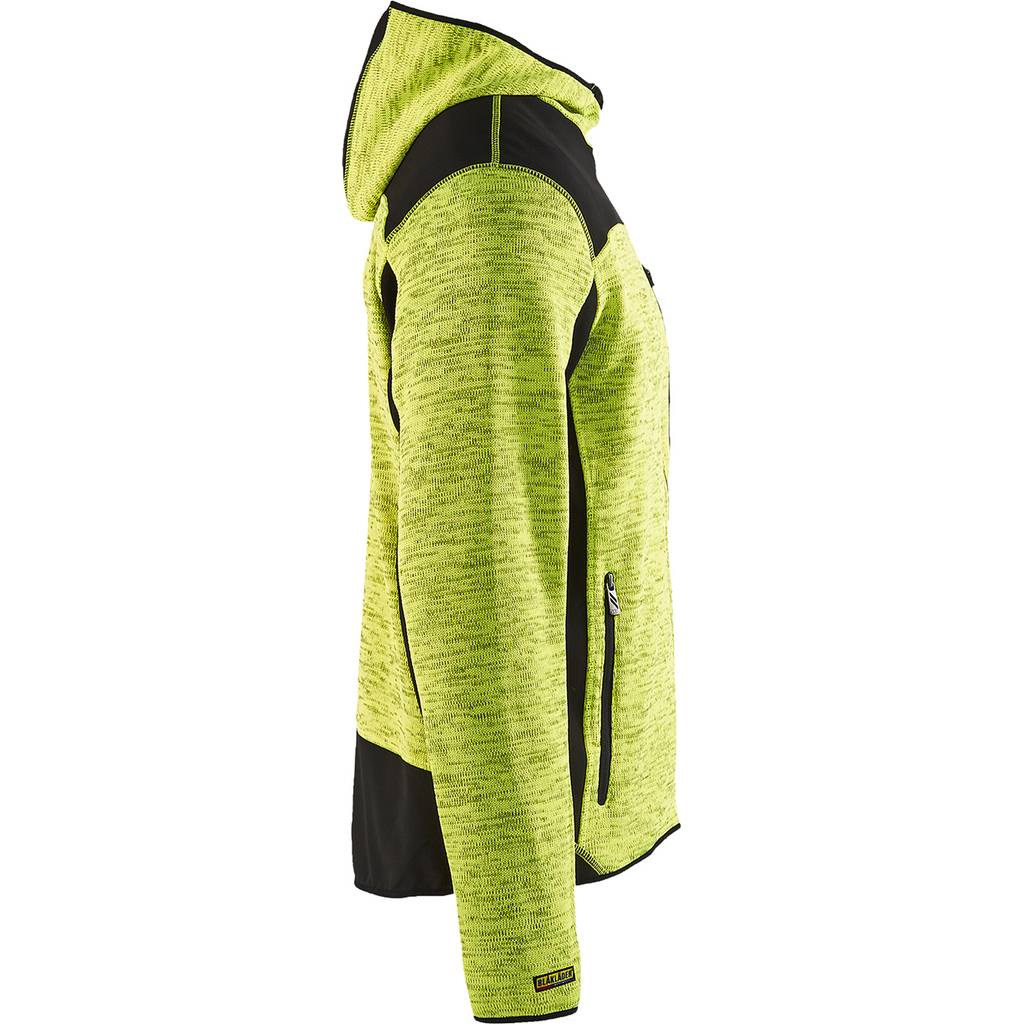 Blaklader Knitted Softshell Jacket, Yellow/Black (2)