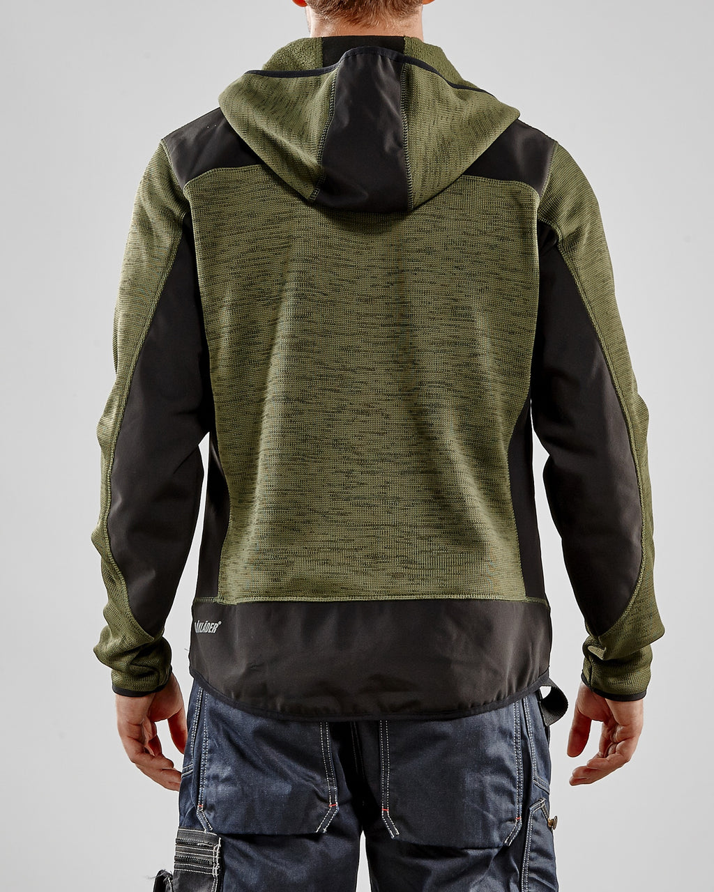 Blaklader Softshell Knit Jacket, Army Green/Black (6)
