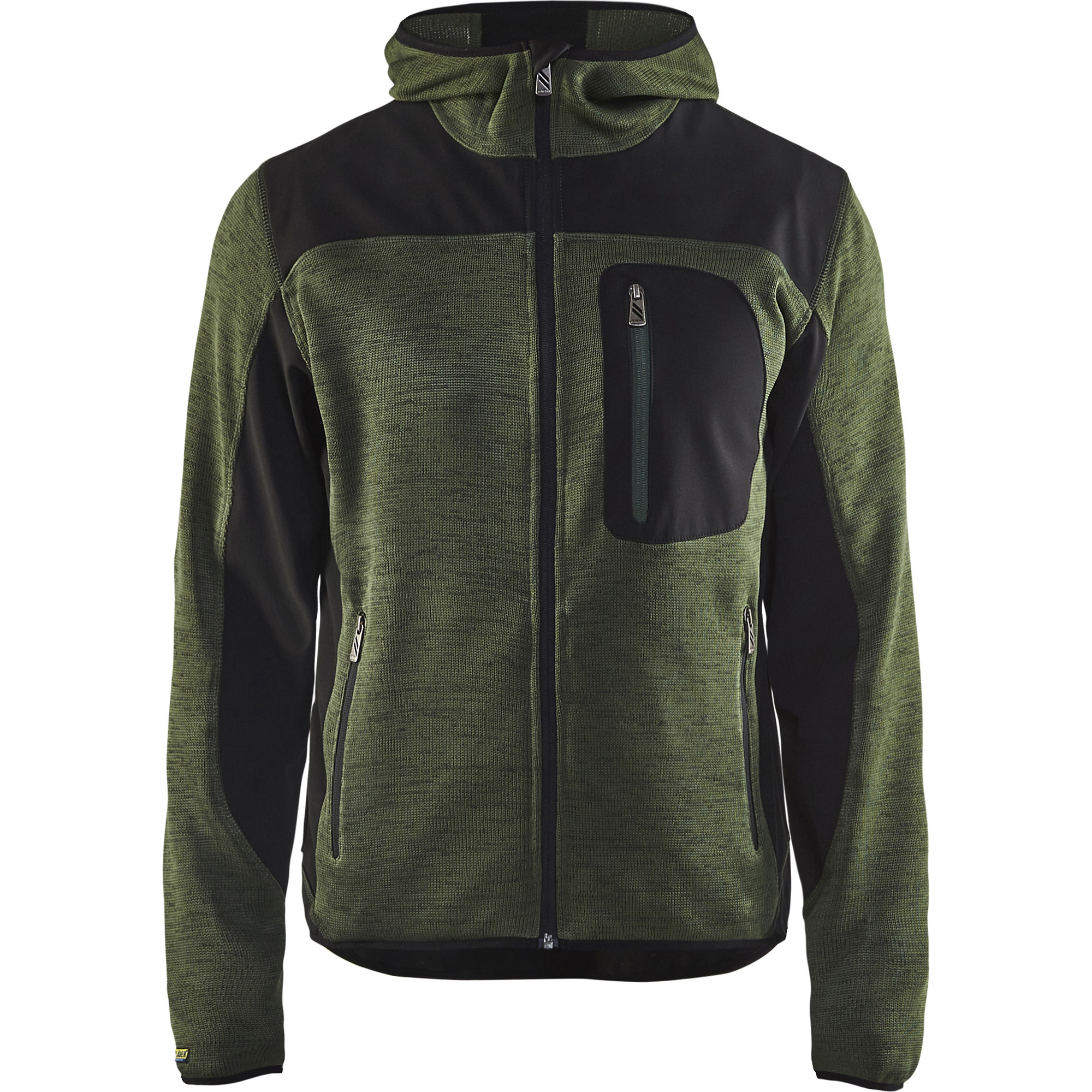 Blaklader Softshell Knit Jacket, Army Green/Black