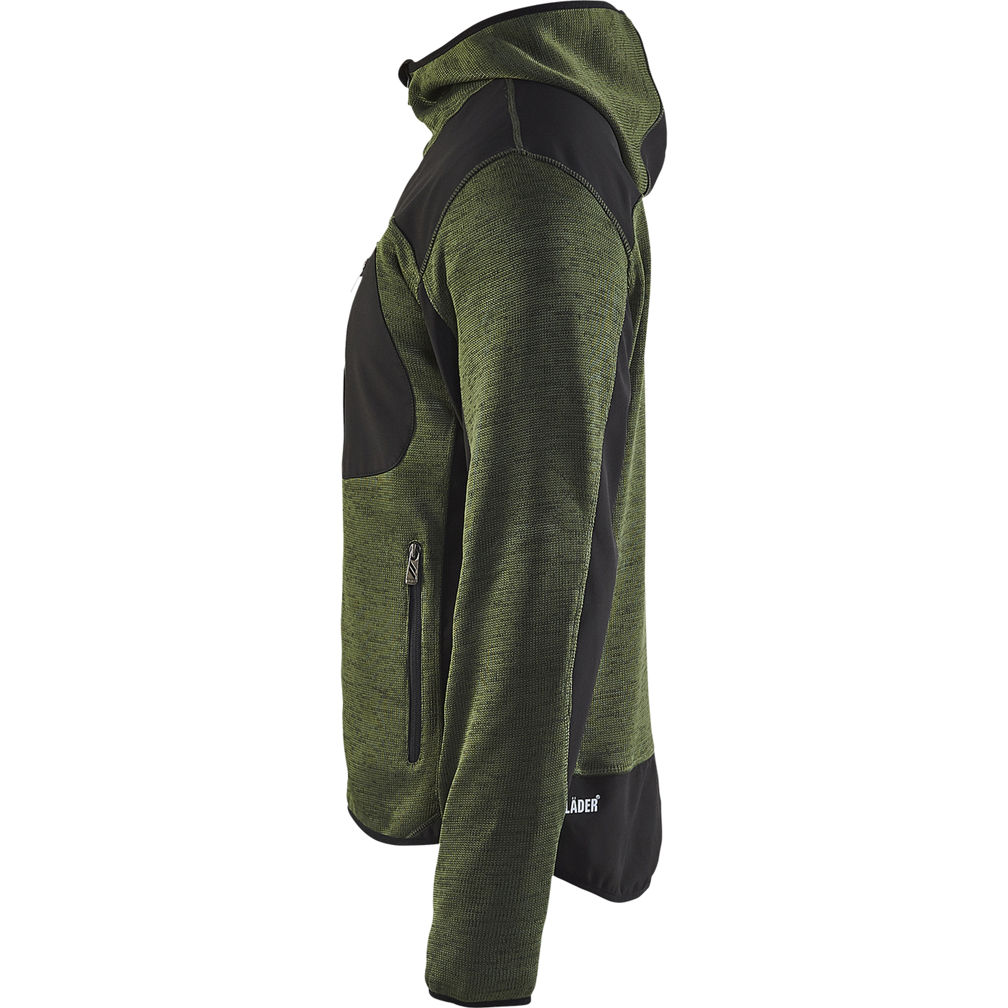 Blaklader Softshell Knit Jacket, Army Green/Black (3)