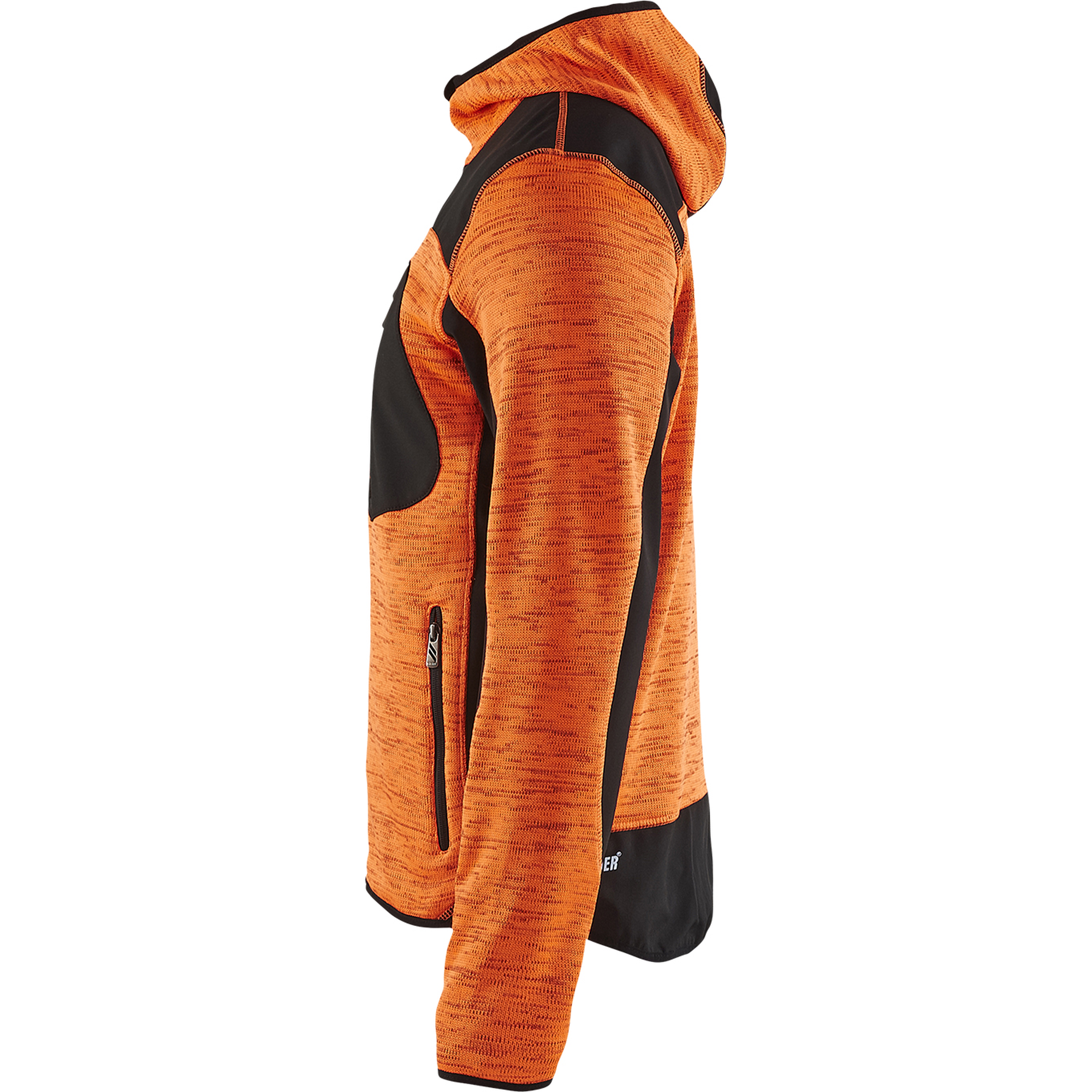 Blaklader Softshell Knitted Jacket, Orange/Black (3)