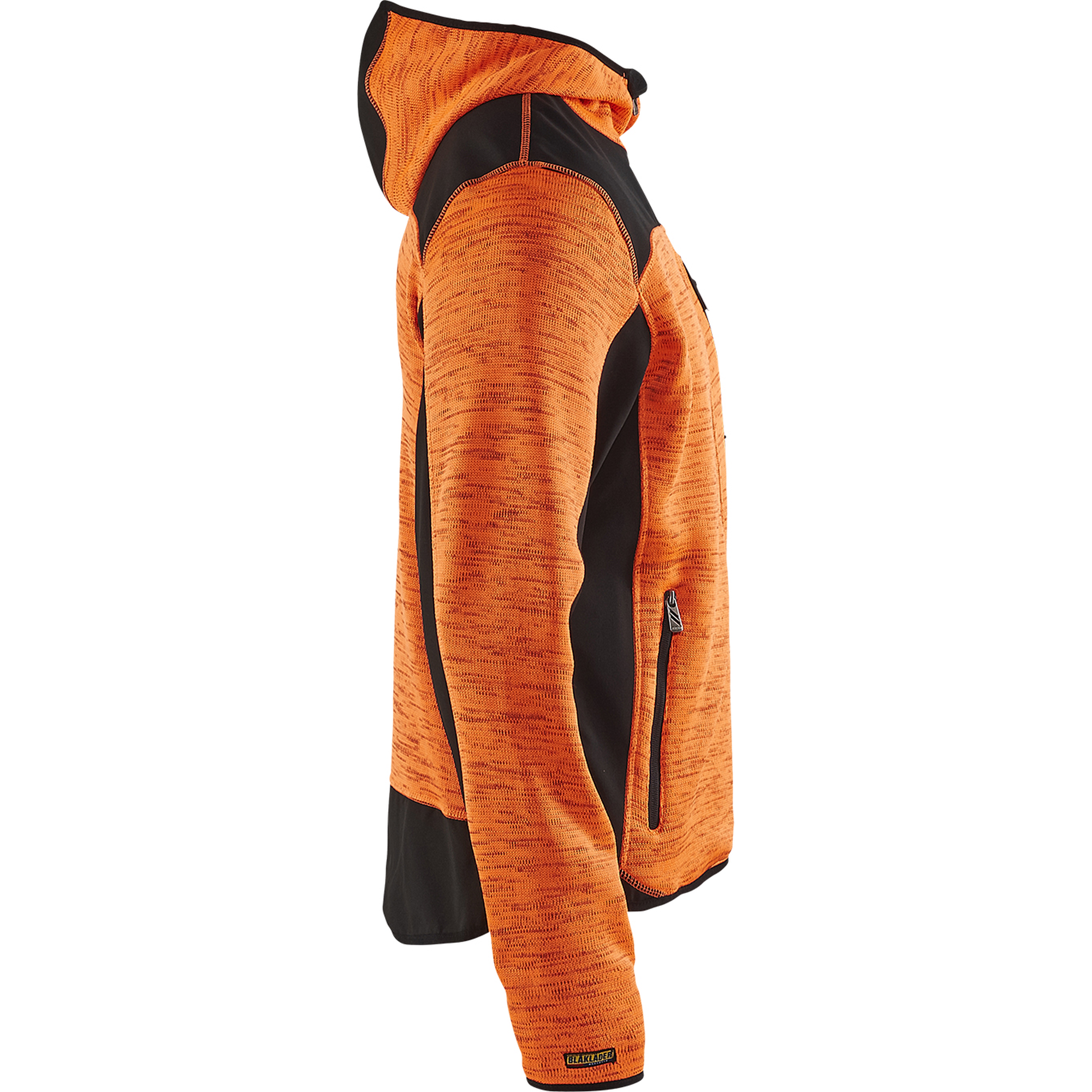 Blaklader Softshell Knitted Jacket, Orange/Black (2)