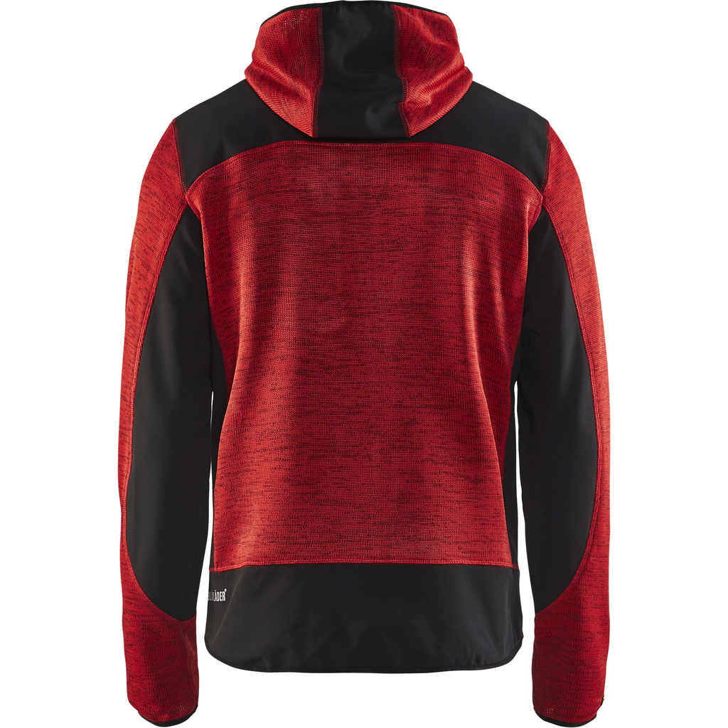 Blaklader Softshell Knitted Jacket, Red/Black (4)