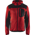 Blaklader Softshell Knitted Jacket, Red/Black