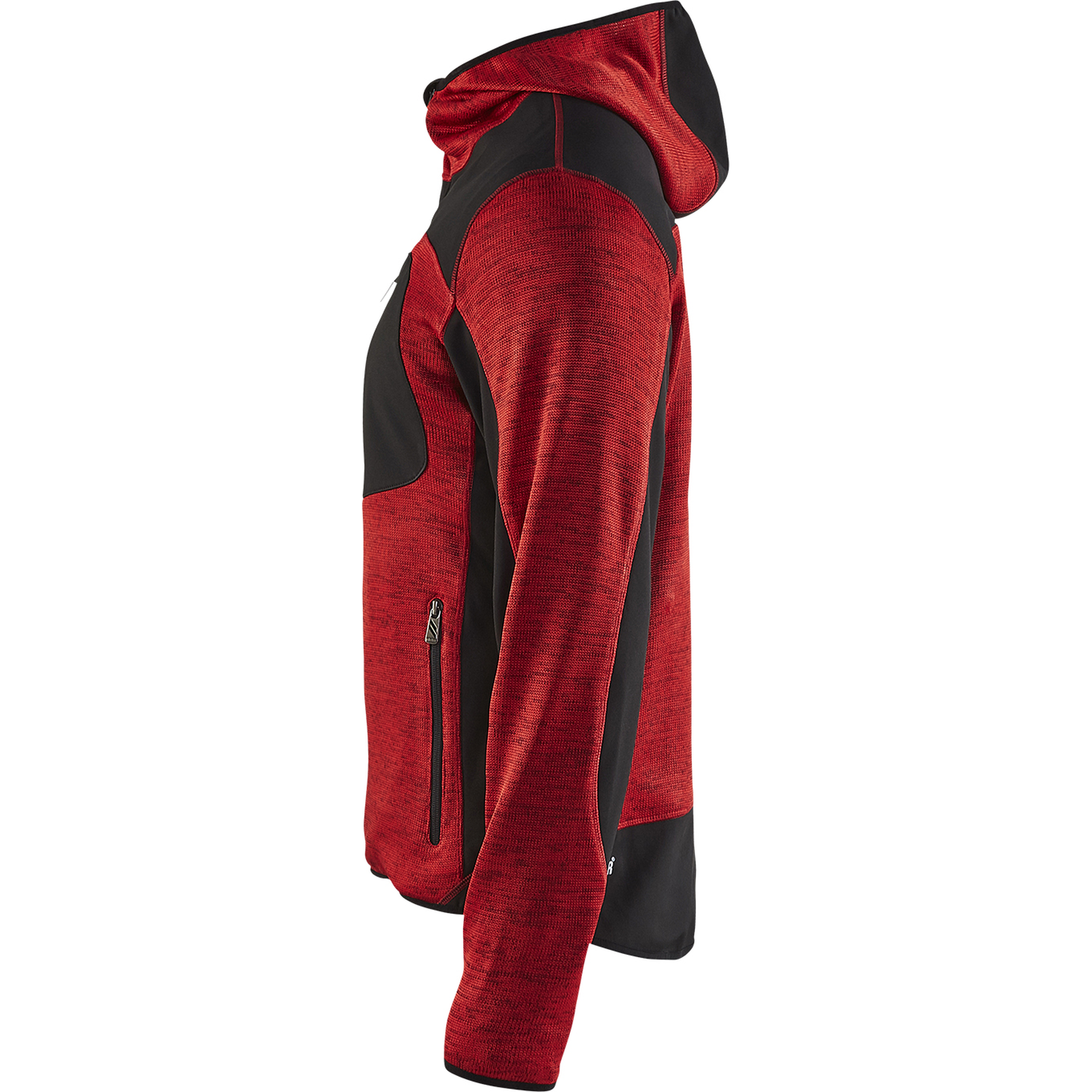 Blaklader Softshell Knitted Jacket, Red/Black (3)