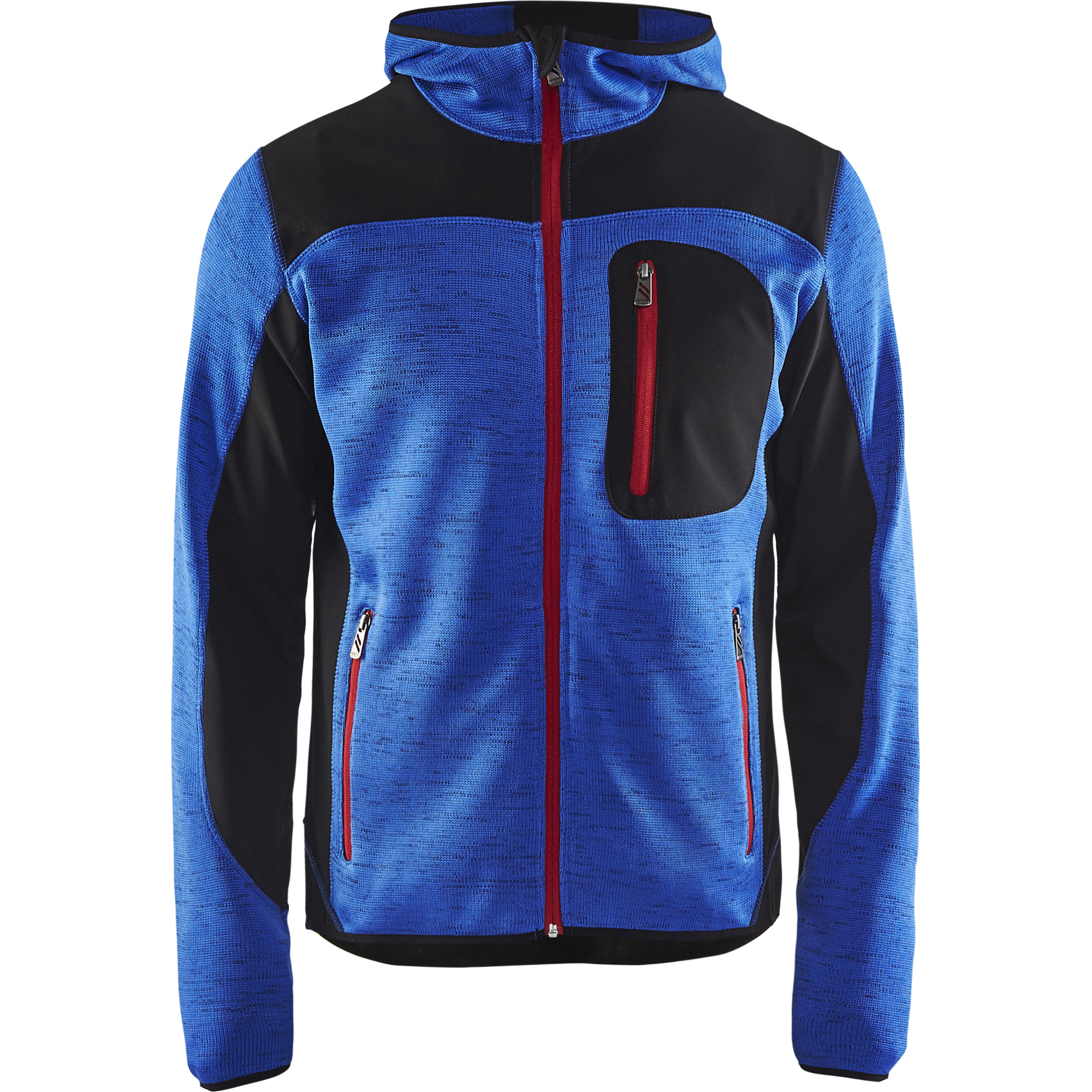 Blaklader Knitted Softshell Jacket, Cornflower Blue/Black