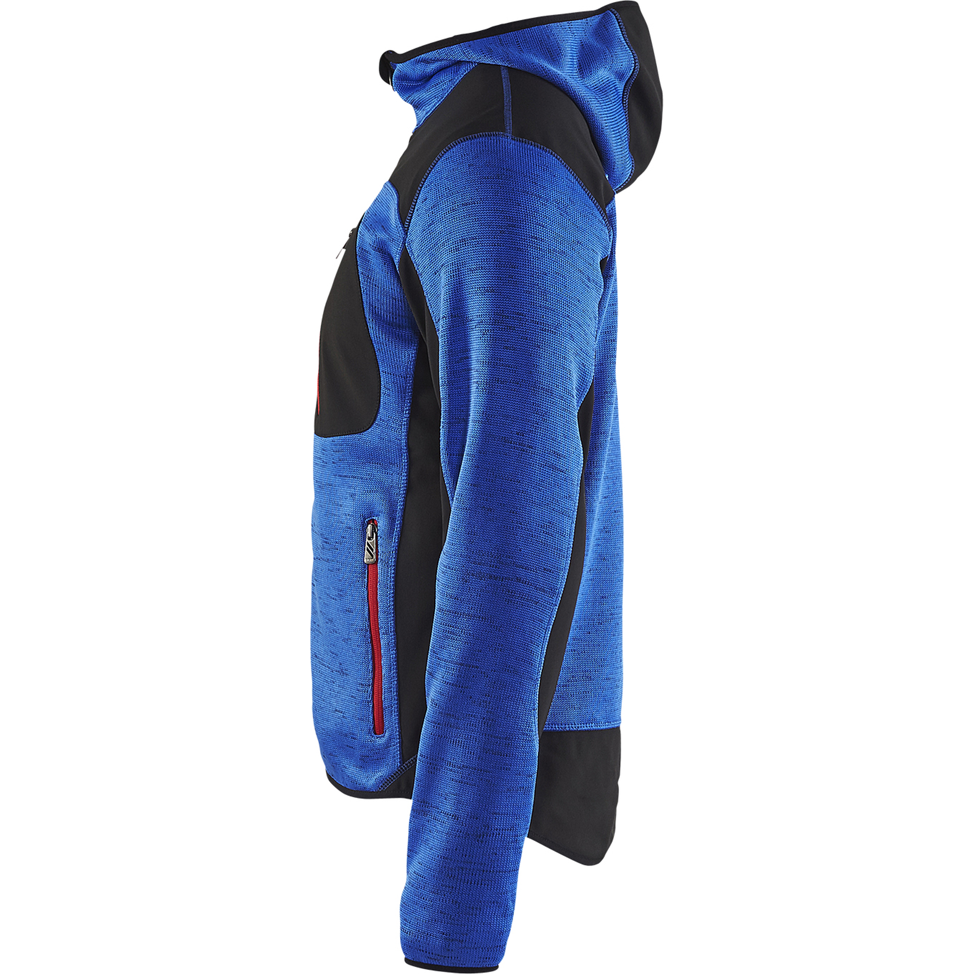 Blaklader Knitted Softshell Jacket, Cornflower Blue/Black (3)