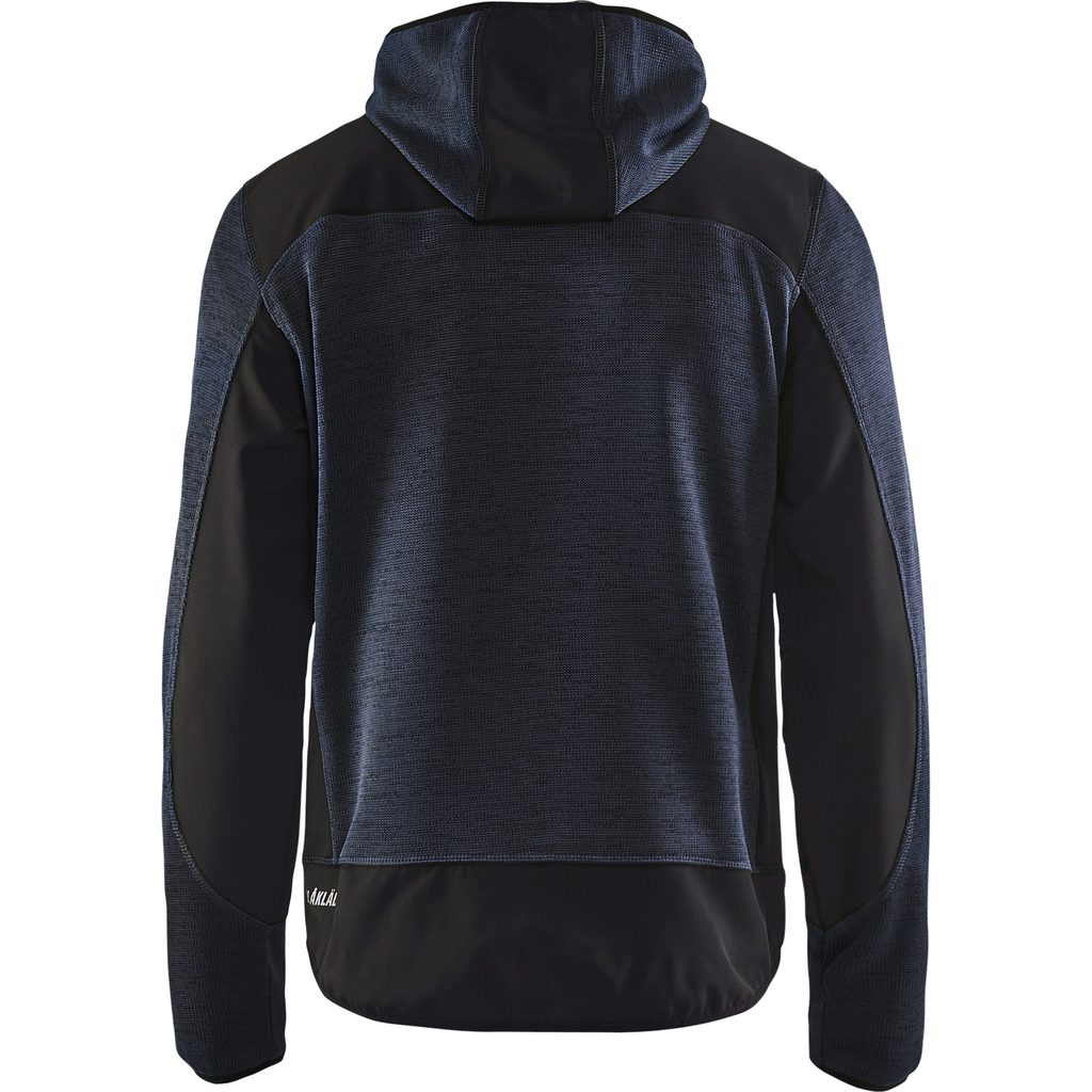 Blaklader Softshell Knitted Jacket, Dark Navy/Black (4)