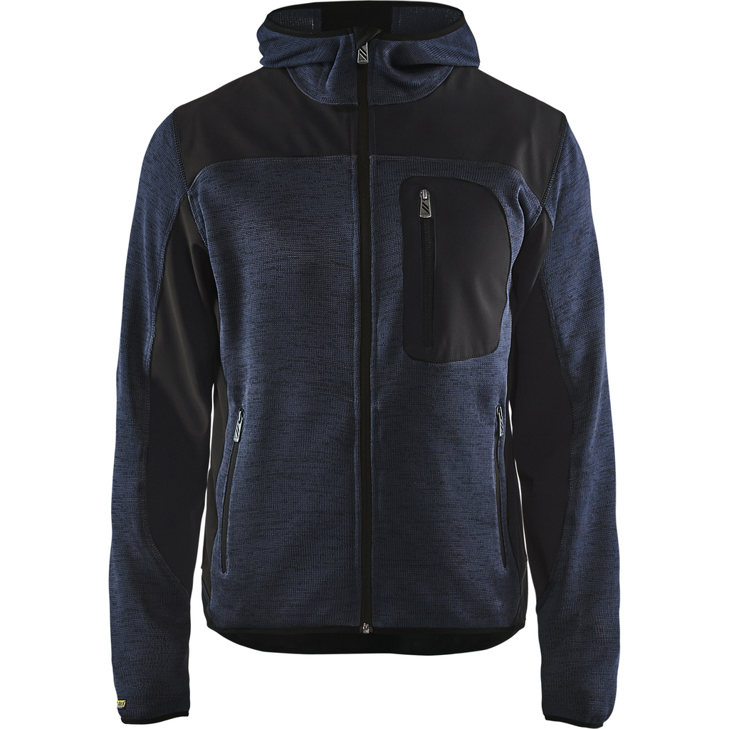 Blaklader Softshell Knitted Jacket, Dark Navy/Black