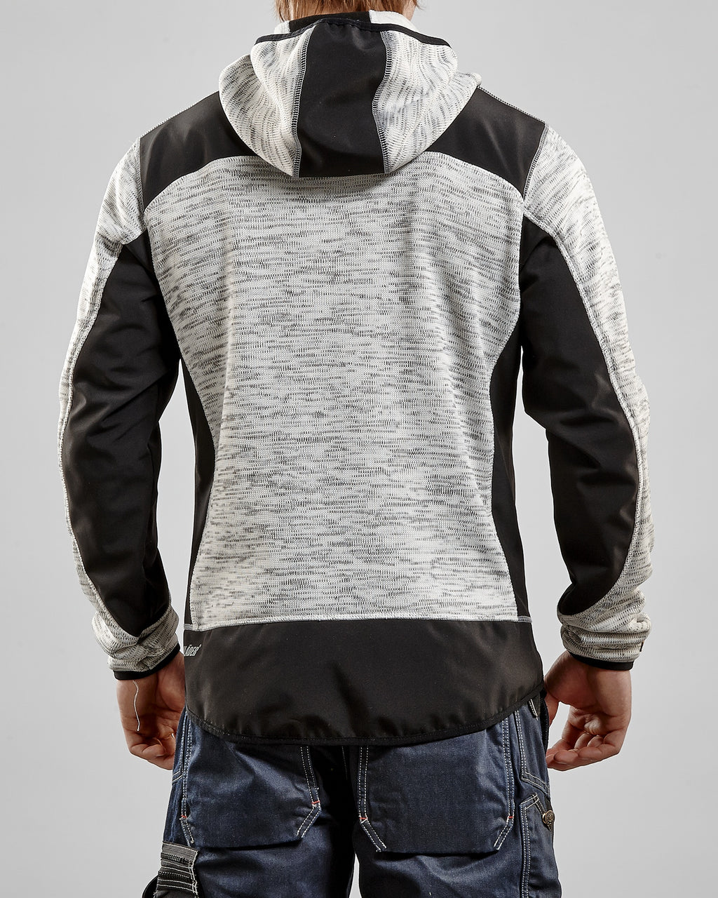 Blaklader Softshell Knitted Jacket, Grey Melange/Black (6)