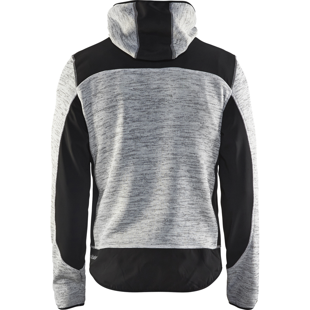 Blaklader Softshell Knitted Jacket, Grey Melange/Black (4)