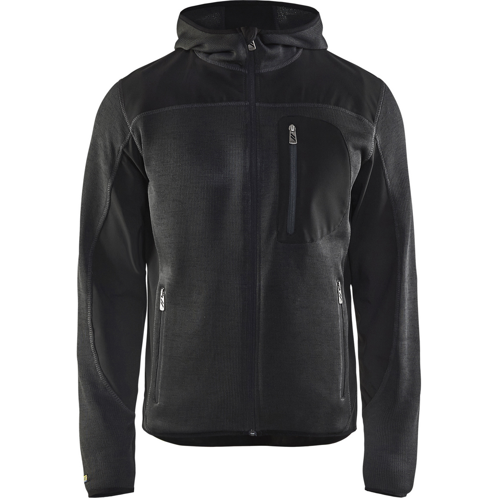 Blaklader Softshell Knitted Jacket, Dark Grey/Black
